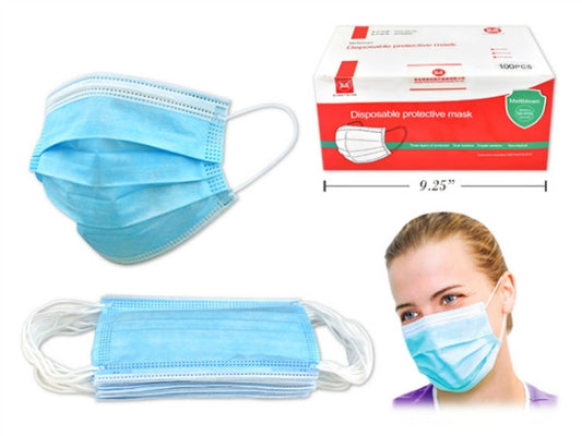 3 Ply Disposable Face Masks 100Pc