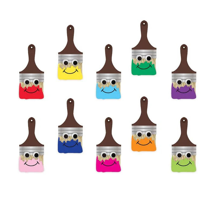 Happy Paintbrush Accents - 30 Piece Set.