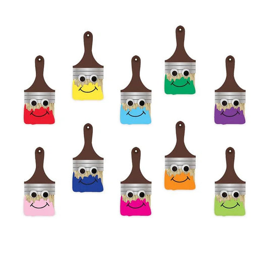 Happy Paintbrush Accents - 30 Piece Set.