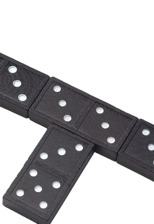 Double Six Wooden Dominoes