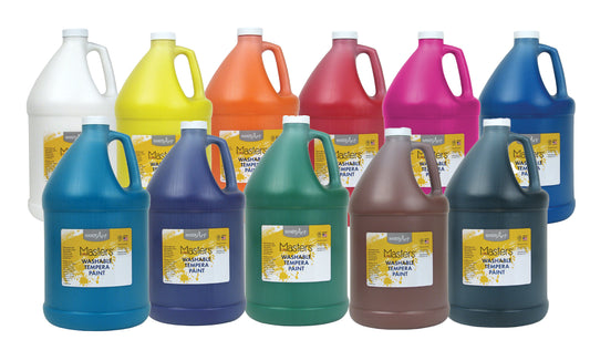 Handy Art Washable Tempera Paint - 3.78L - Pack of 11