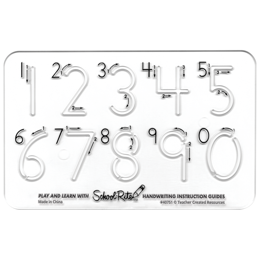 Handwriting Instruction Guides - Numbers