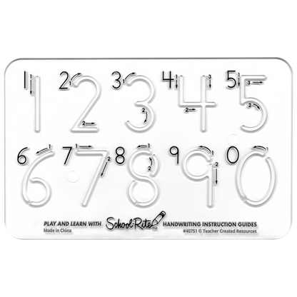 Handwriting Instruction Guides - Numbers