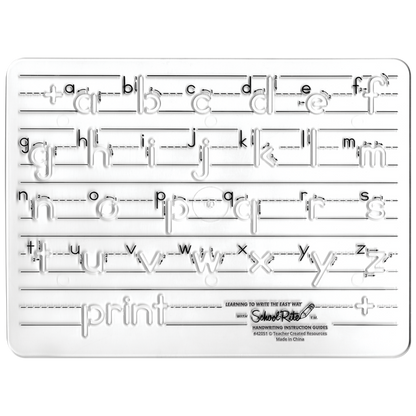 Handwriting Instruction Guides - Lowercase Manuscript