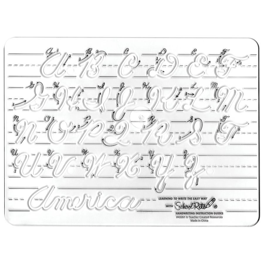 Handwriting Instruction Guides - Uppercase Cursive