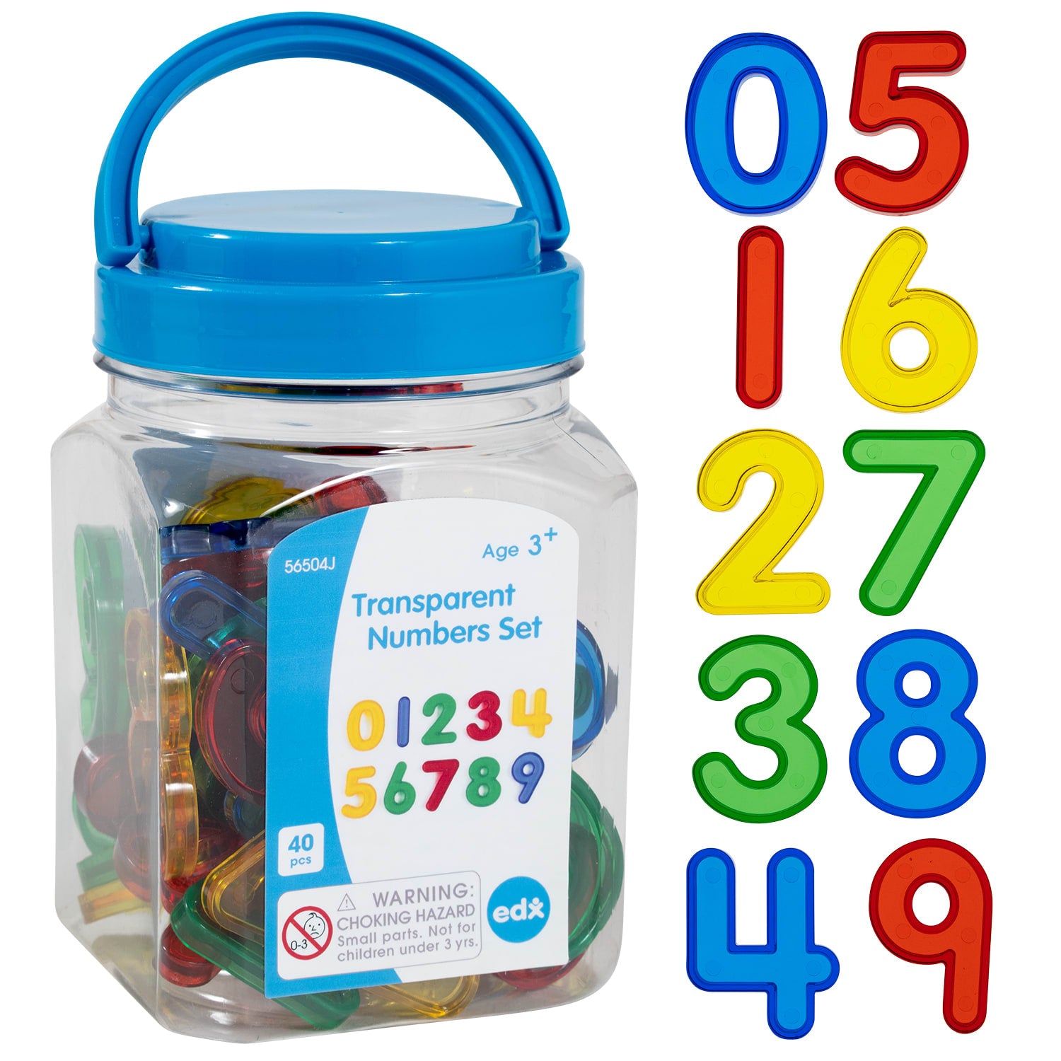 Transparent Numbers - 40Pcs – Sonsuh Educational Supplies Inc.