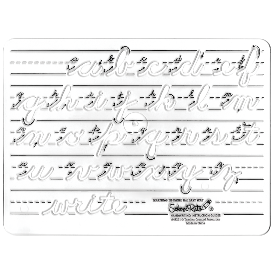 Handwriting Instruction Guides - Lowercase Cursive