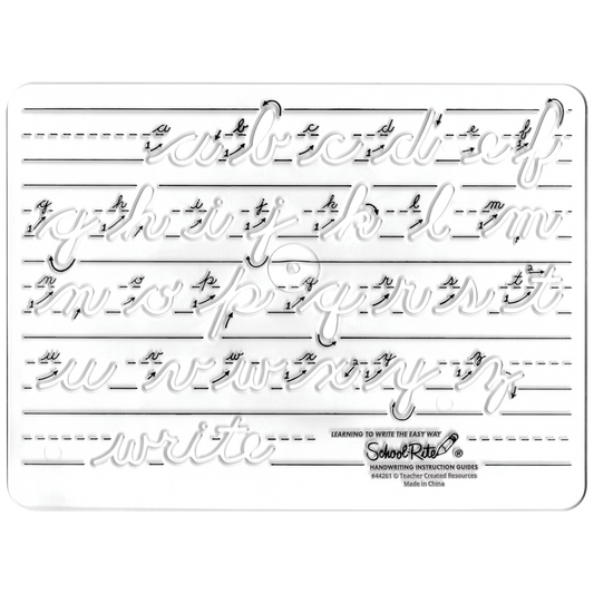 Handwriting Instruction Guides - Lowercase Cursive