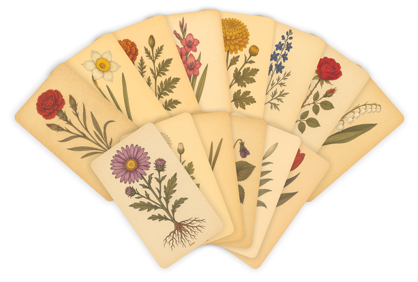 Botanical Rubbing Plates - Set of 14