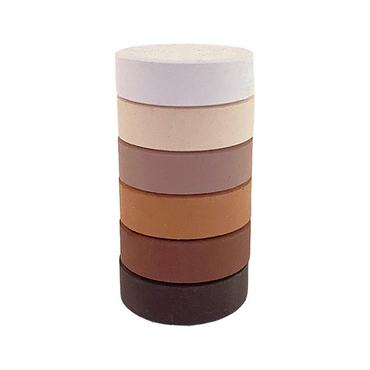 Assorted Multicultural Colour Tempera Paint Blocks - Pack Of 6