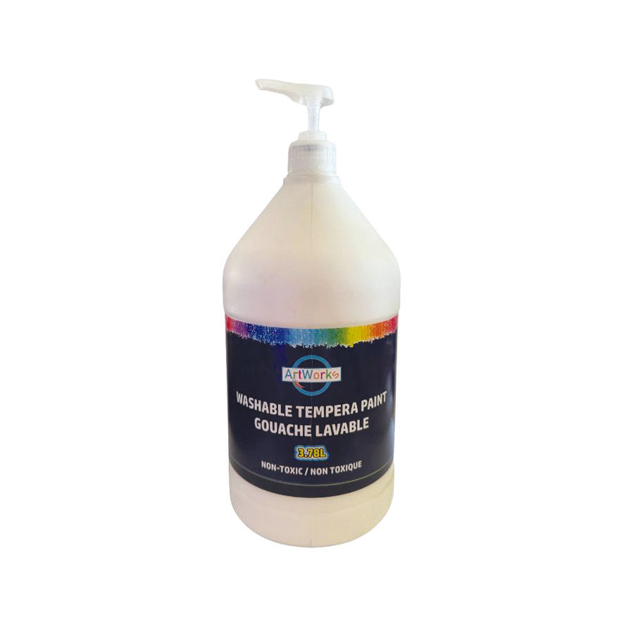 Washable Tempera Paint With Pump - 3.78L