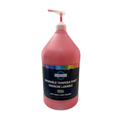 Washable Tempera Paint With Pump - 3.78L