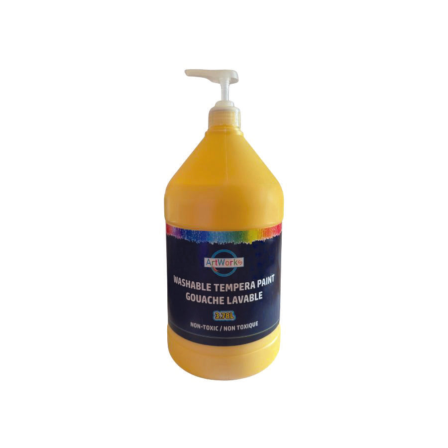Washable Tempera Paint With Pump - 3.78L