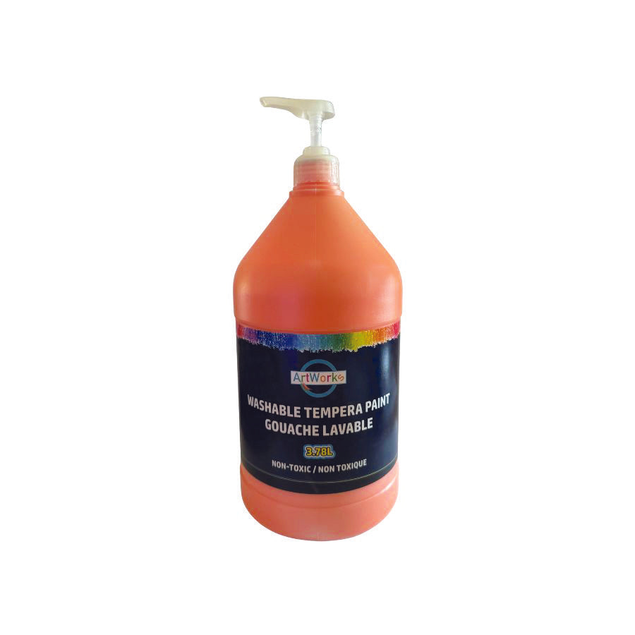 Washable Tempera Paint With Pump - 3.78L