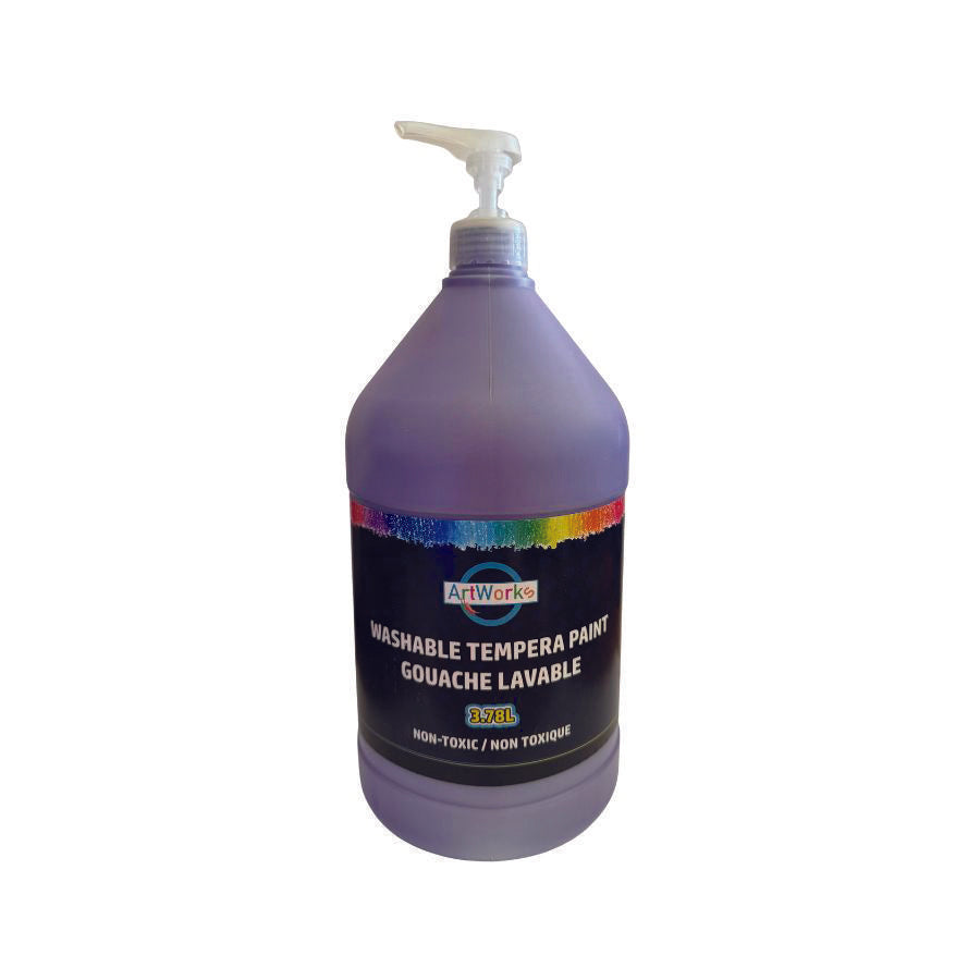 Washable Tempera Paint With Pump - 3.78L