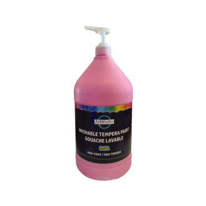 Washable Tempera Paint With Pump - 3.78L