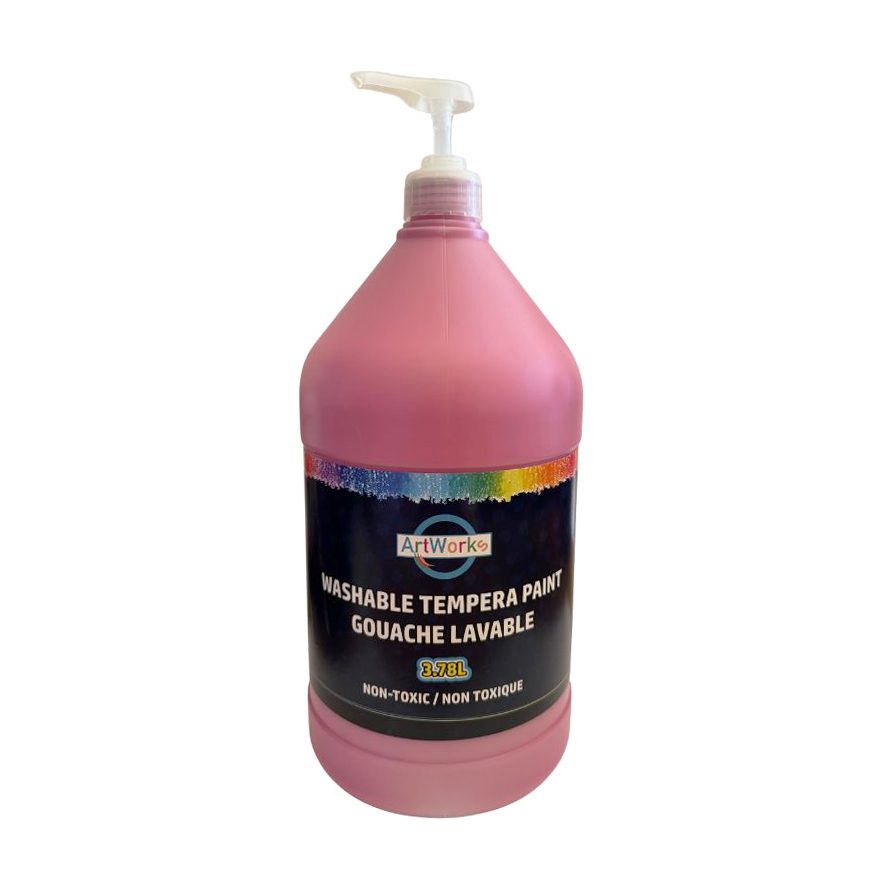 Washable Tempera Paint With Pump - 3.78L
