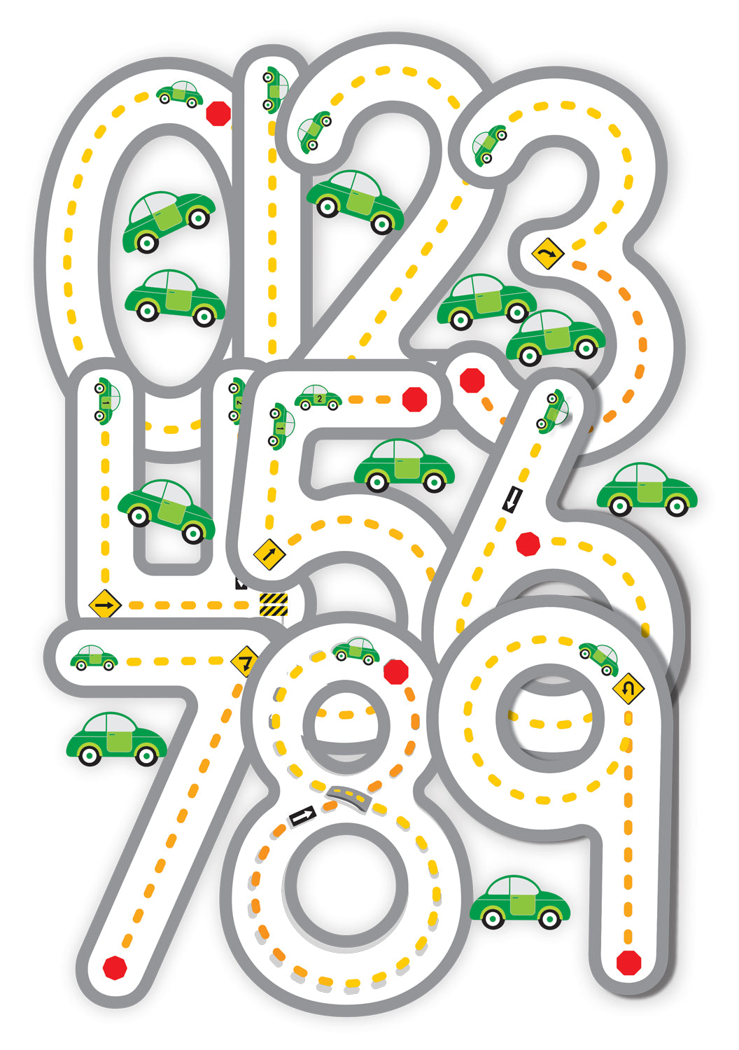Ride Along Numbers - 10 Numbers, 10 Cars