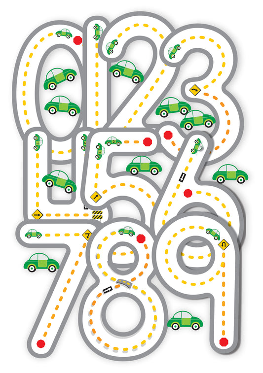Ride Along Numbers - 10 Numbers, 10 Cars