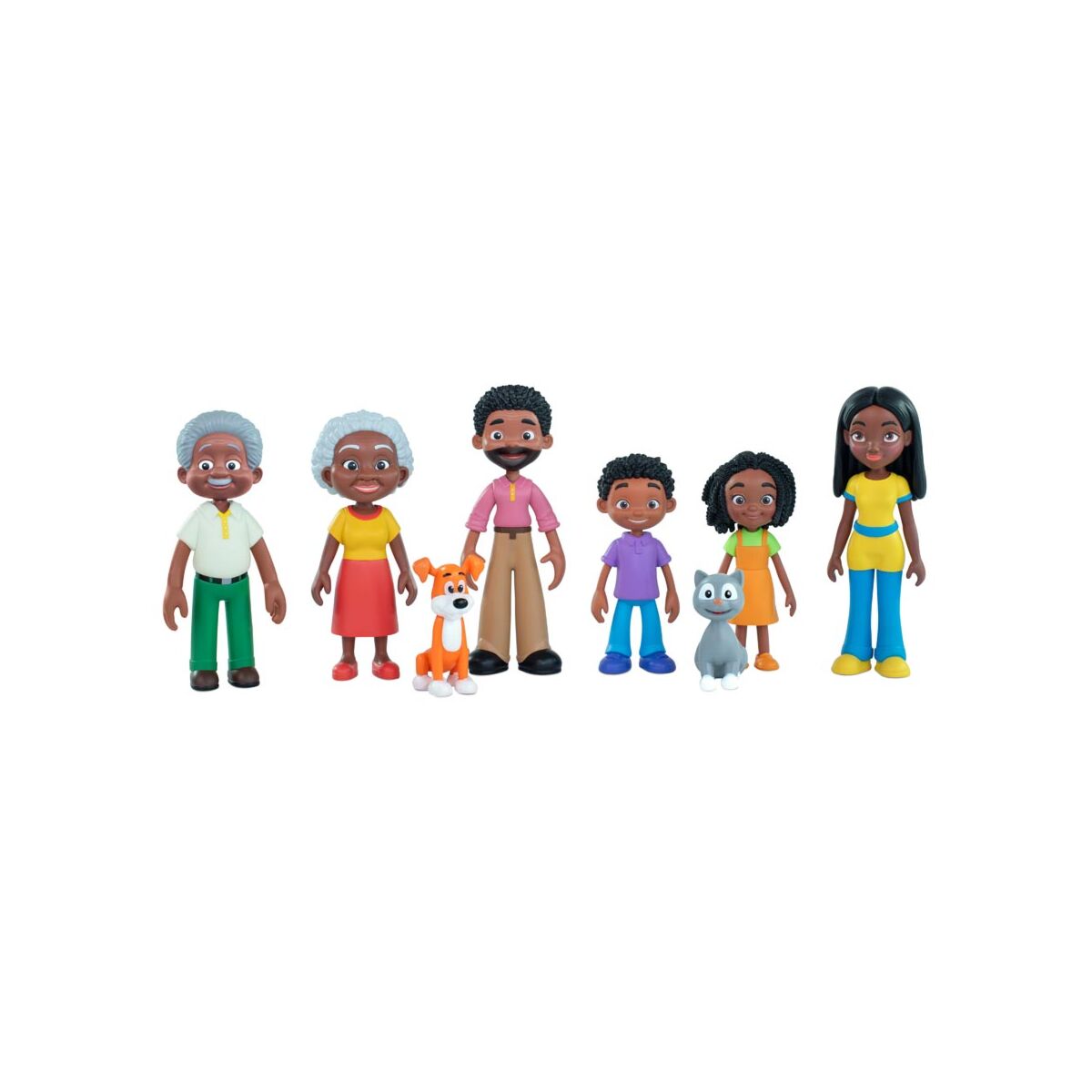 DARK SKINNED FAMILY SET OF 8