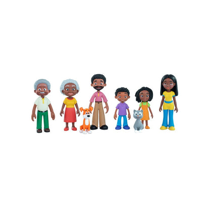 DARK SKINNED FAMILY SET OF 8