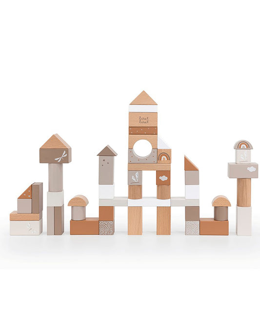 Wooden Blocks Nougat - 50 Pieces