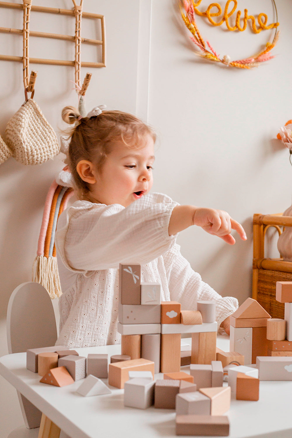 Wooden Blocks Nougat - 50 Pieces