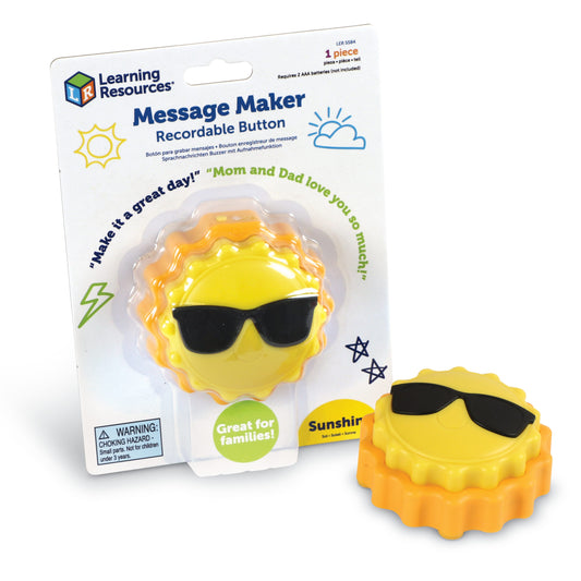 Message Maker Recordable Button - Sun