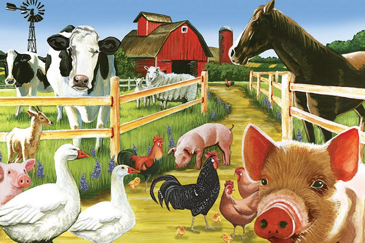 Welcome to the Farm - 35-Piece Floor Puzzle
