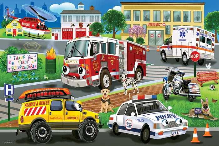 First Responders Floor Puzzle - 35 Pieces