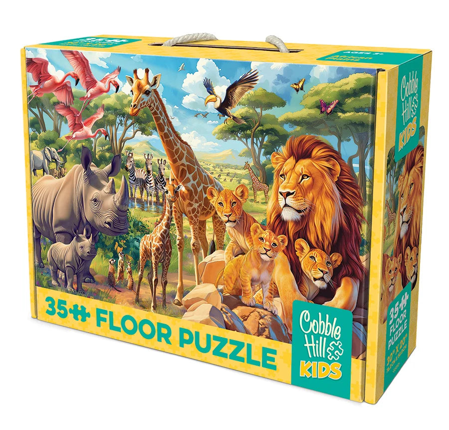 African Plains Floor Puzzle - 35 Pieces