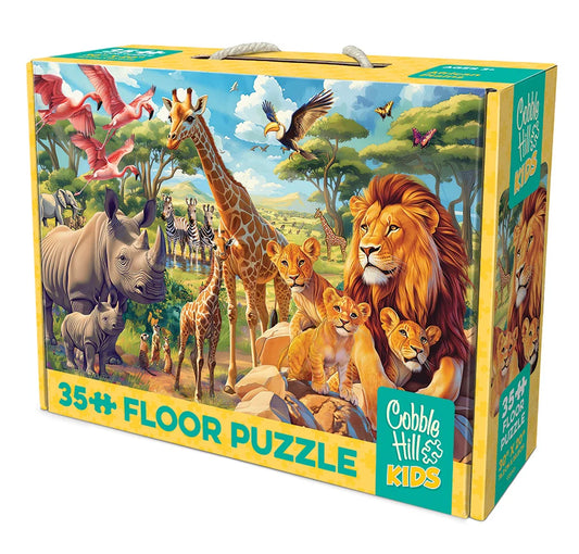 African Plains Floor Puzzle - 35 Pieces