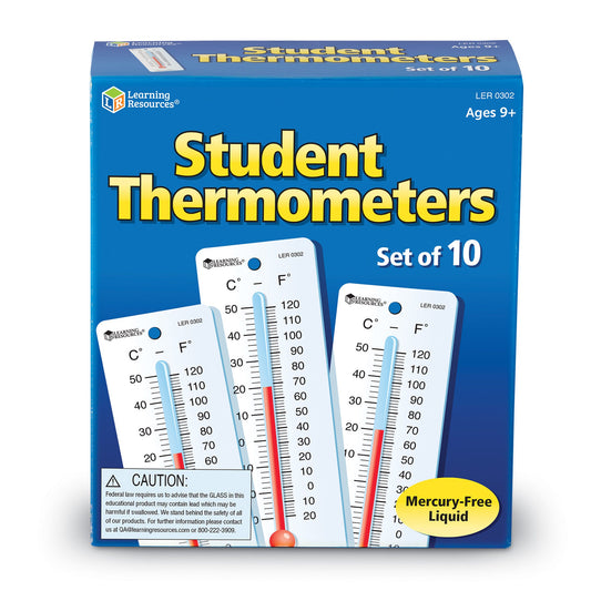 Student Thermometers, Set of 10