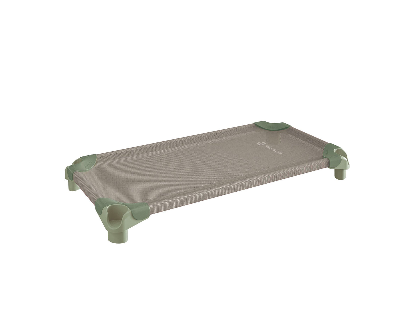 Green Stacking Cots - Toddler 41" x 21" (Single)