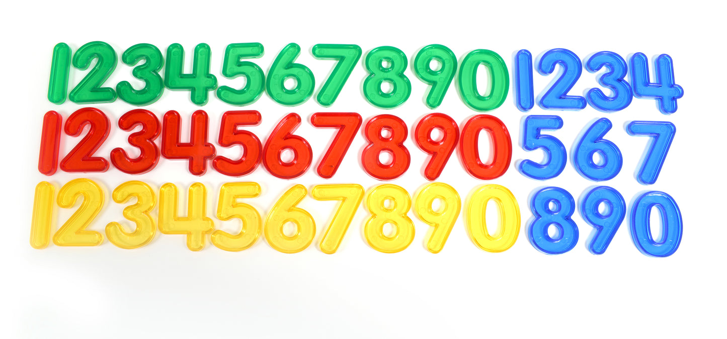 Transparent Numbers - 40Pcs