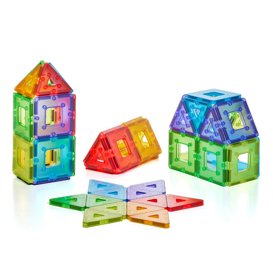 Translucent Polydron Kindermag Set - 48 pieces