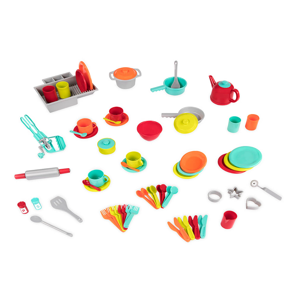 Deluxe Kitchen Playset - 71 Pieces