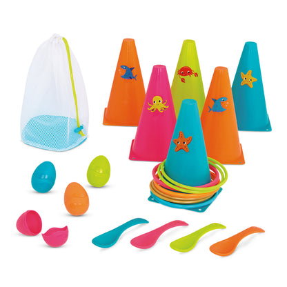 Ring toss & Egg-and-spoon game