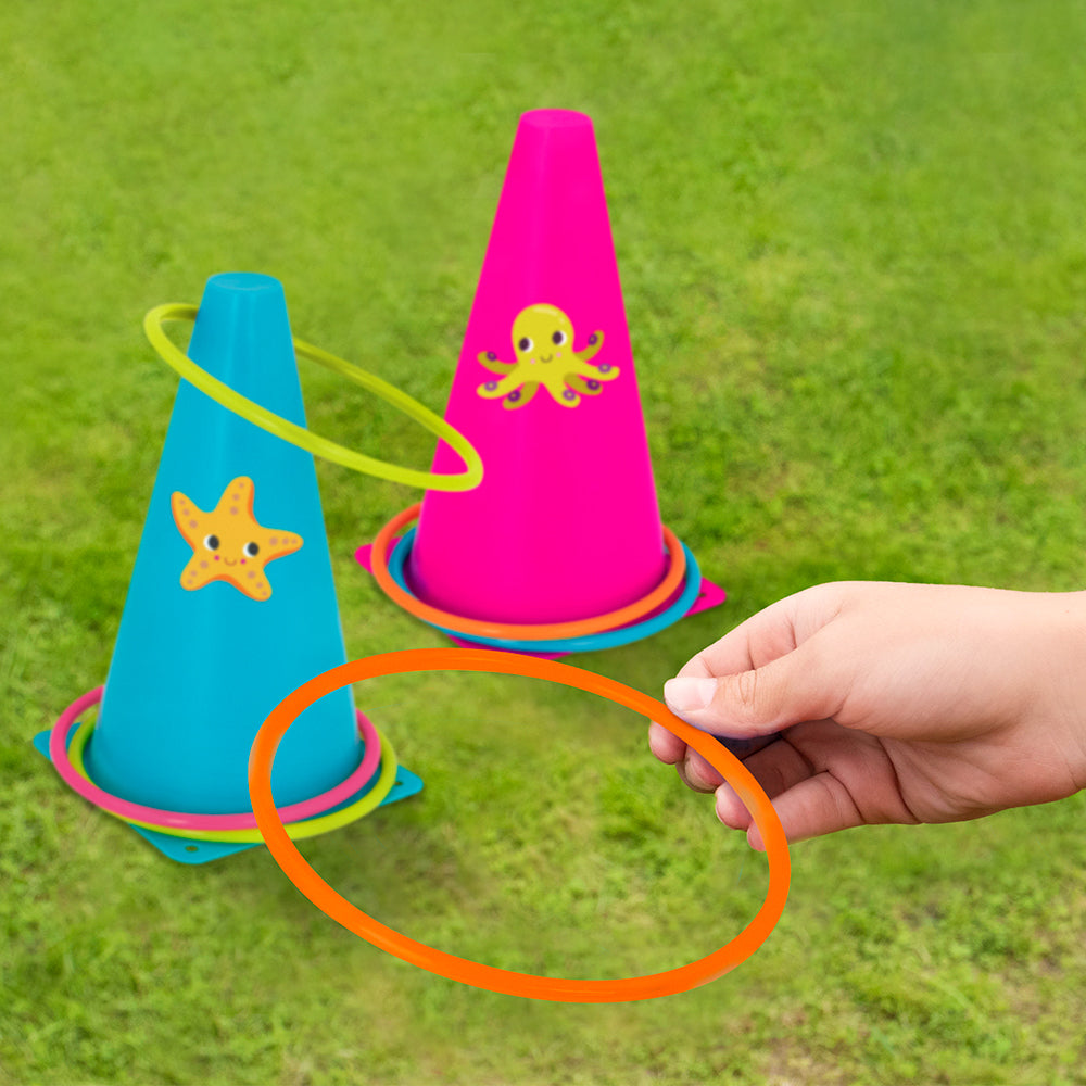 Ring toss & Egg-and-spoon game