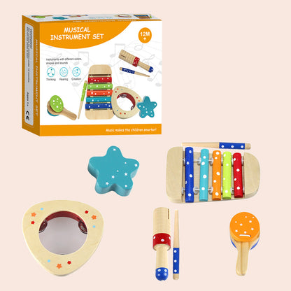 Ensemble de jouets musicaux en bois pour bébé