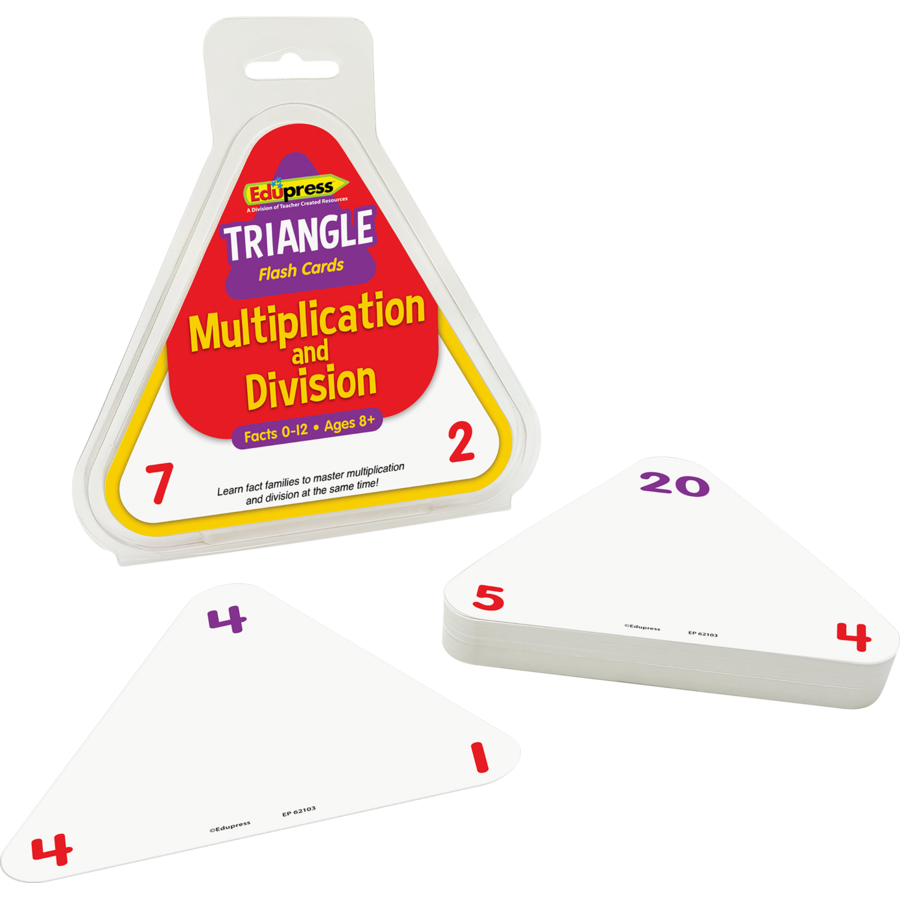 Multiplication and Division Triangle Flash Cards