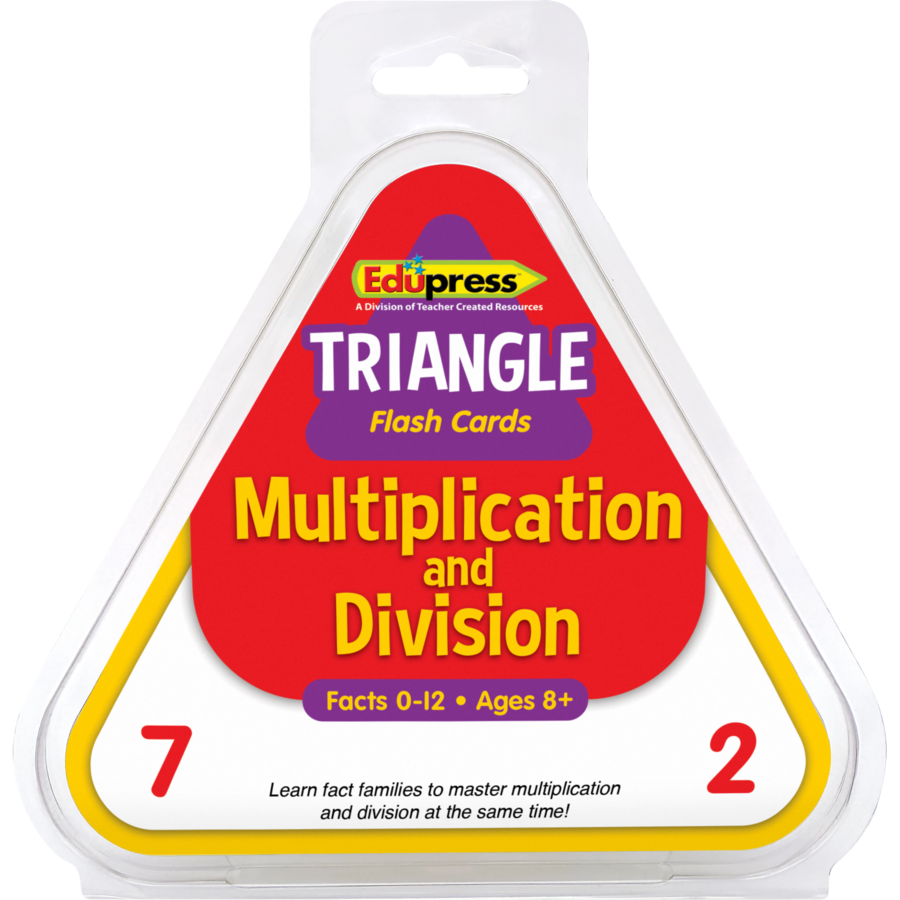 Multiplication and Division Triangle Flash Cards