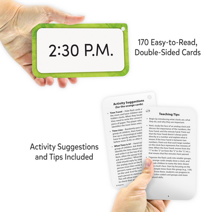 Telling Time Flash Cards Deluxe Set