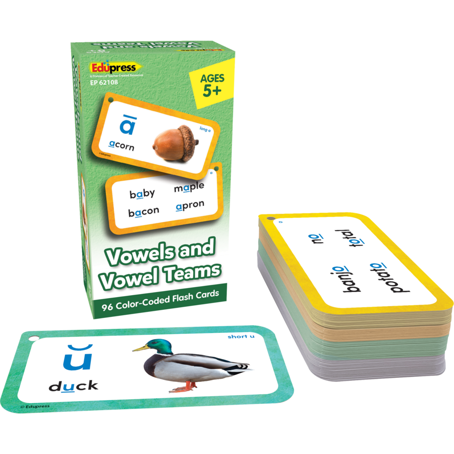 Vowels and Vowel Teams Flash Cards Deluxe Set