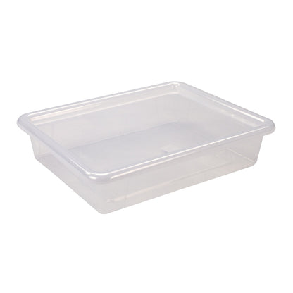 Plateau de rangement plat avec couvercle - Translucide - Unitaire