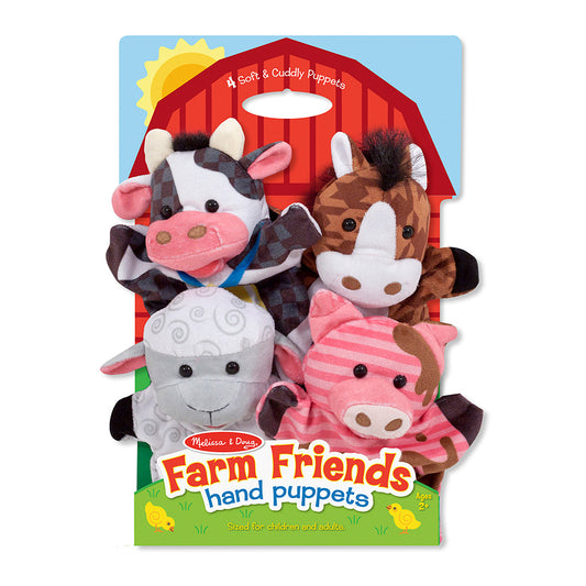 Farm Friends Hand Puppets (Set of 4)