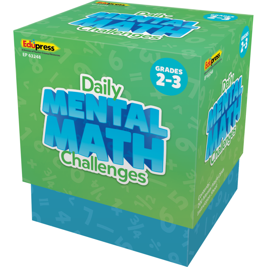Daily Mental Math Challenge Cards