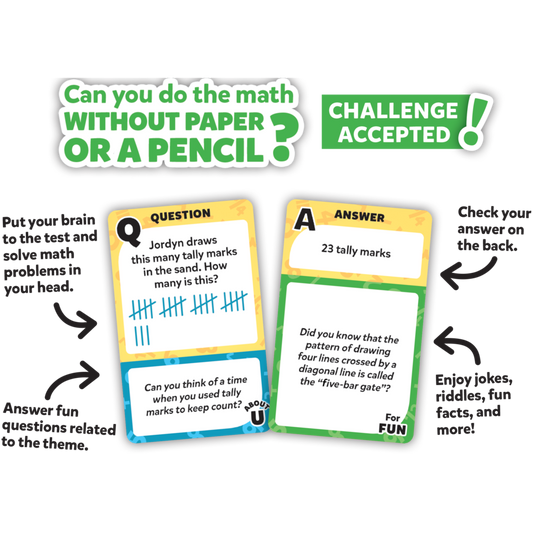 Daily Mental Math Challenge Cards