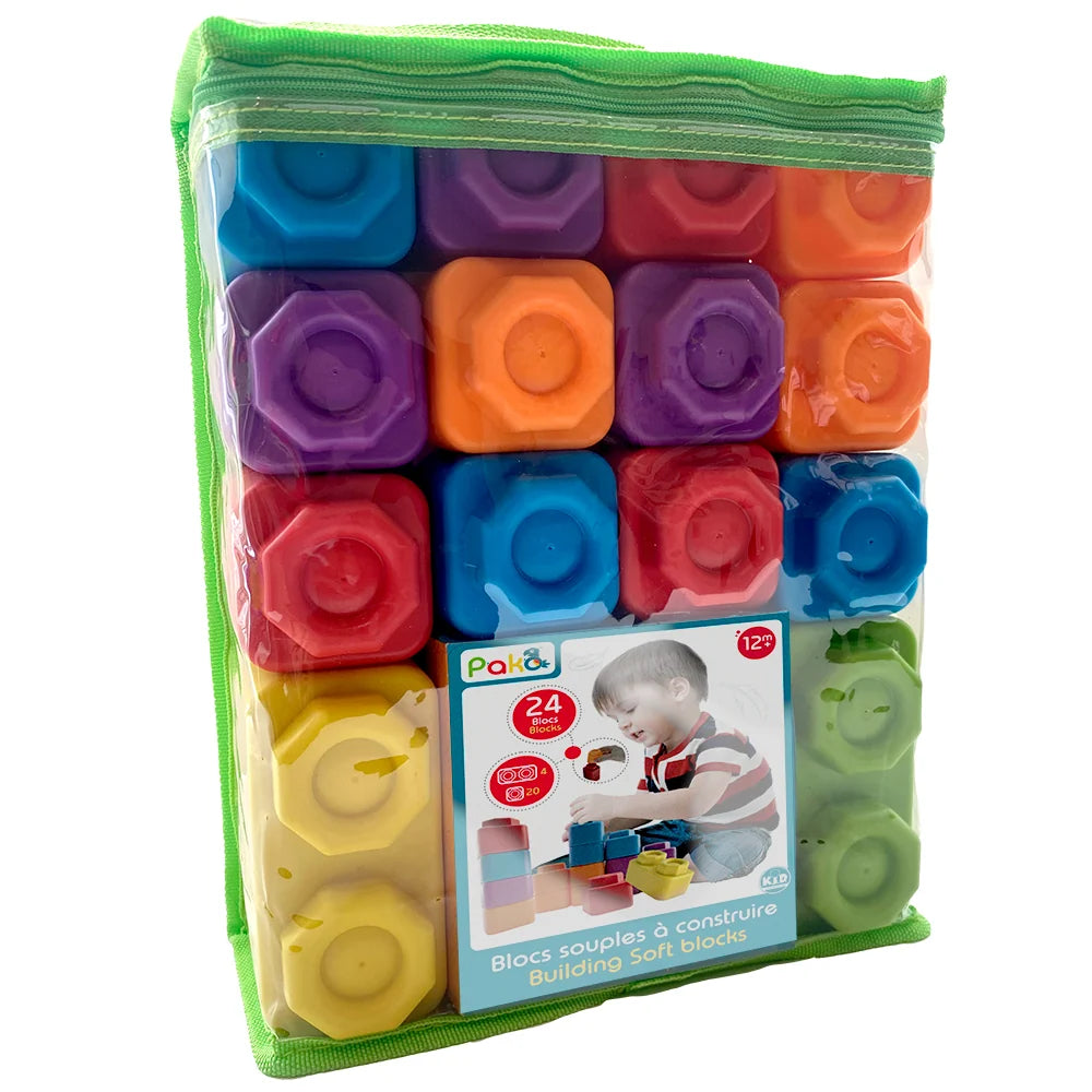 Pakö - Building Soft Blocks - 24 Pieces