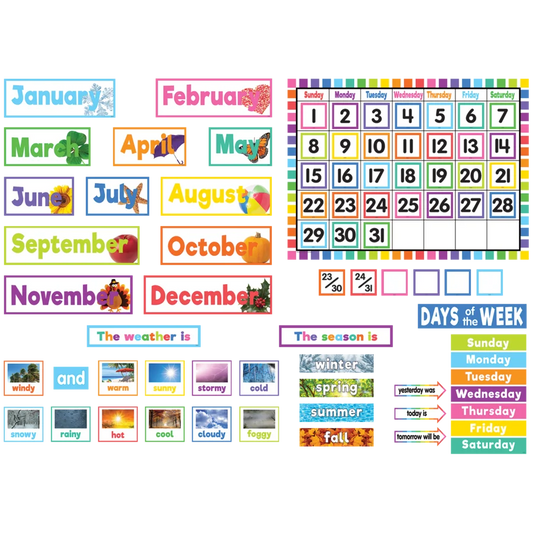 Colorful Calendar Bulletin Board